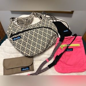 Lot of Kavu bags and wallet